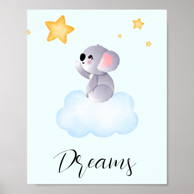 Koala Dreams Wall Art Poster (Framsidan)