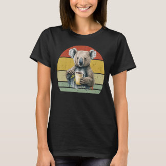 Koala Drinking Coffee Koala och kaffe T Shirt