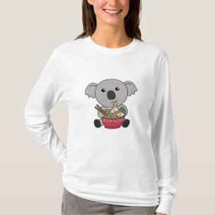 Koala Eat Ramen Cute Kawaii Noodles Koalas T Shirt