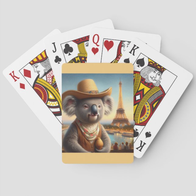 Koala Eiffel Torn Casinokort (Baksidan)
