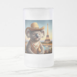 Koala Eiffel Torn Frostat Ölglas