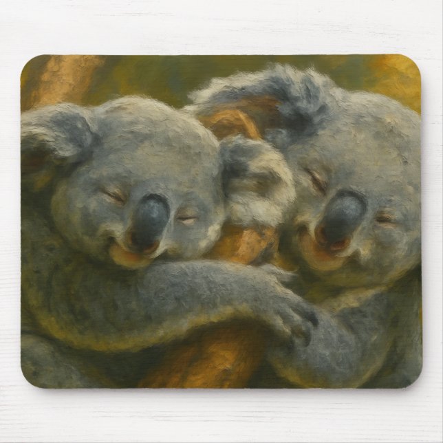 Koala Embrace - Tender Wildlife Moment Musmatta (Framsidan)