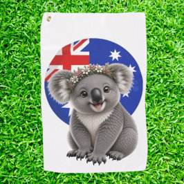 Koala En liten bit av Australien Golfhandduk