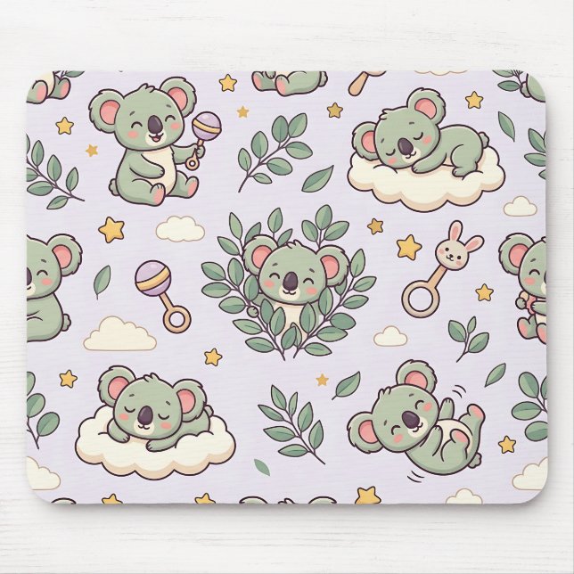Koala Eucalyptus Baby Shower Musmatta (Framsidan)