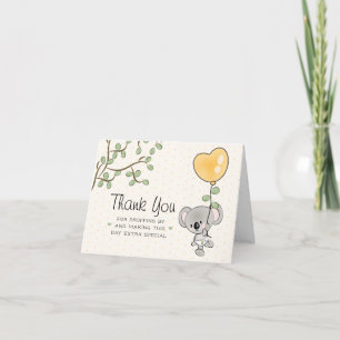 Koala Eucalyptus Baby Shower Tack Kort
