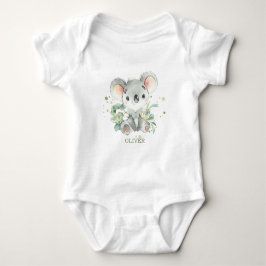 Koala Eucalyptus Greenery 1st Birthday Outfit  T Shirt