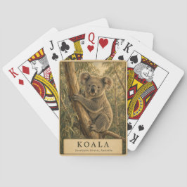 Koala Eucalyptus Skog VINTAGE Casinokort