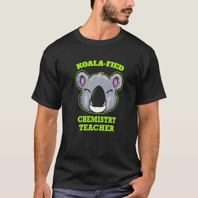 Koala Examinerad Kemilärare T Shirt (Framsida)