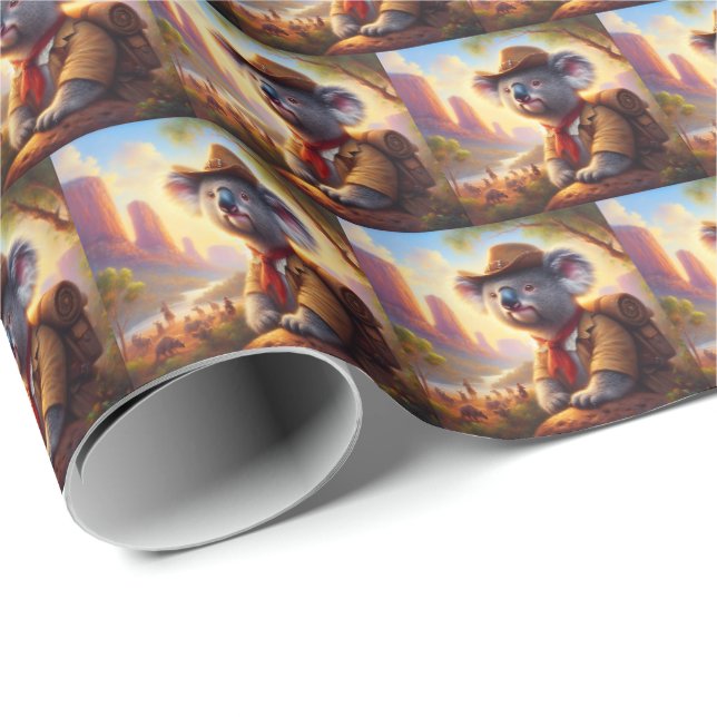 Koala Explorer Presentpapper (Rullad Hörn)