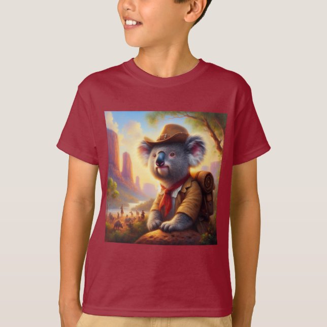 Koala Explorer T Shirt (Framsida)