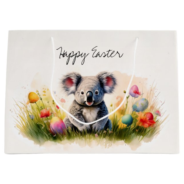 Koala fält i Påskägg Glad påsk (Framsidan)