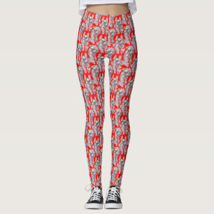 Koala Family Red jul Leggings