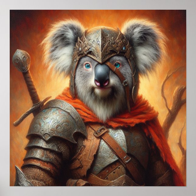 Koala Fantasy Warrior Poster (Framsidan)