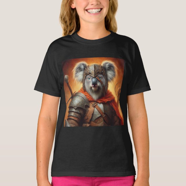 Koala Fantasy Warrior T Shirt (Framsida)