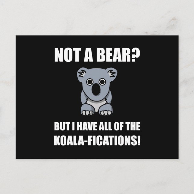 Koala Fications Vykort (Framsida)