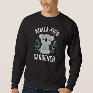 Koala Fied Gardener Cute Koala Bear Floral Cute Gi Lång Ärmad Tröja