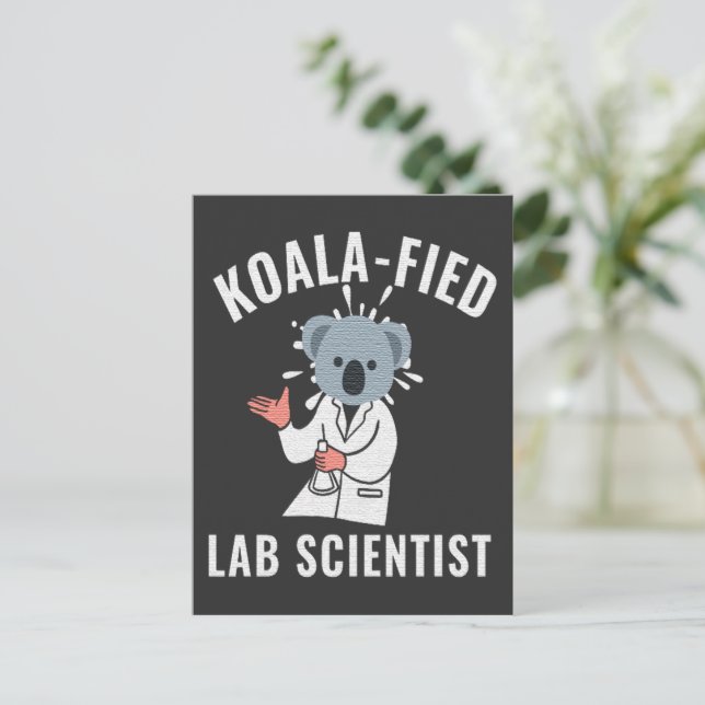 KOALA-FIED LAB VETENST - KOALA LAB VETENST VYKORT (Stående Fram)