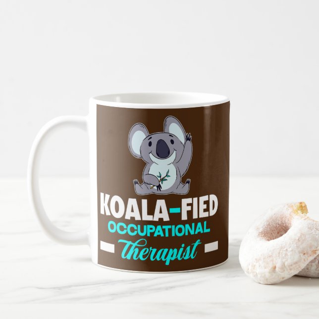 Koala Fied Occupational Therapy Funny Kaffemugg (Med munk)