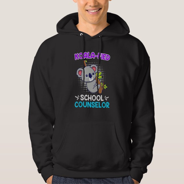 Koala  fied Qualified School Counselor 1 Hoodie (Framsida)