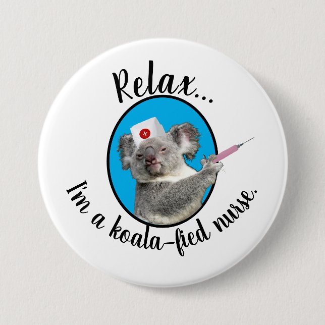 Koala-fiedsjuksköterska Knapp (Framsida)