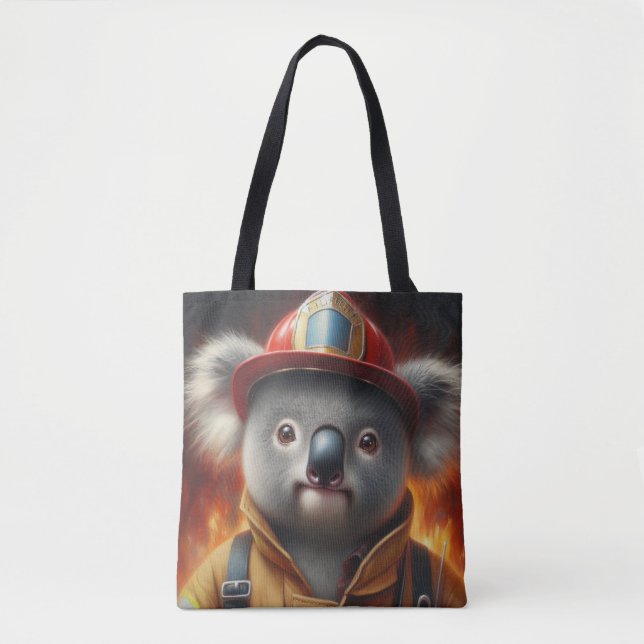 Koala Firefighter Tygkasse (Framsida)