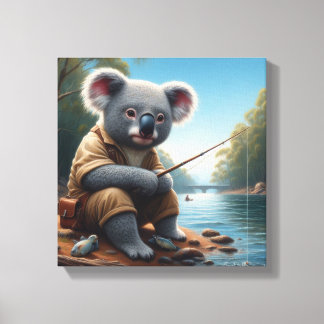 Koala Fiske Canvastryck