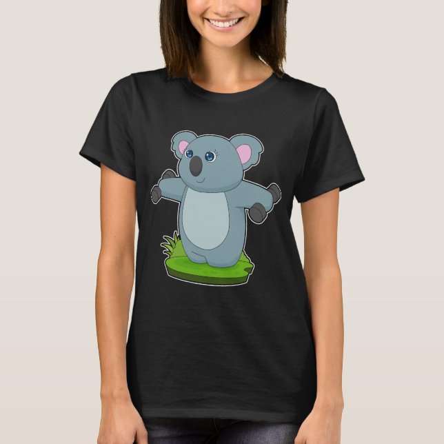 Koala Fitness Dumbbells T Shirt (Framsida)