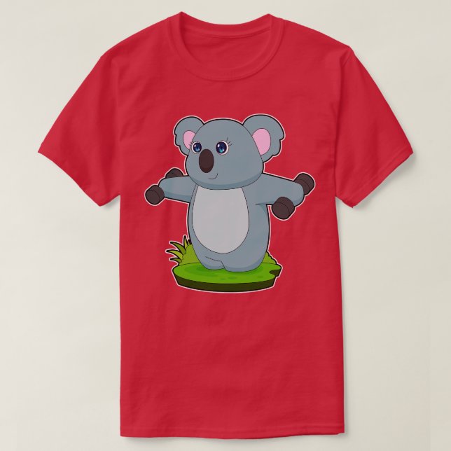 Koala Fitness Dumbbells T Shirt (Design framsida)