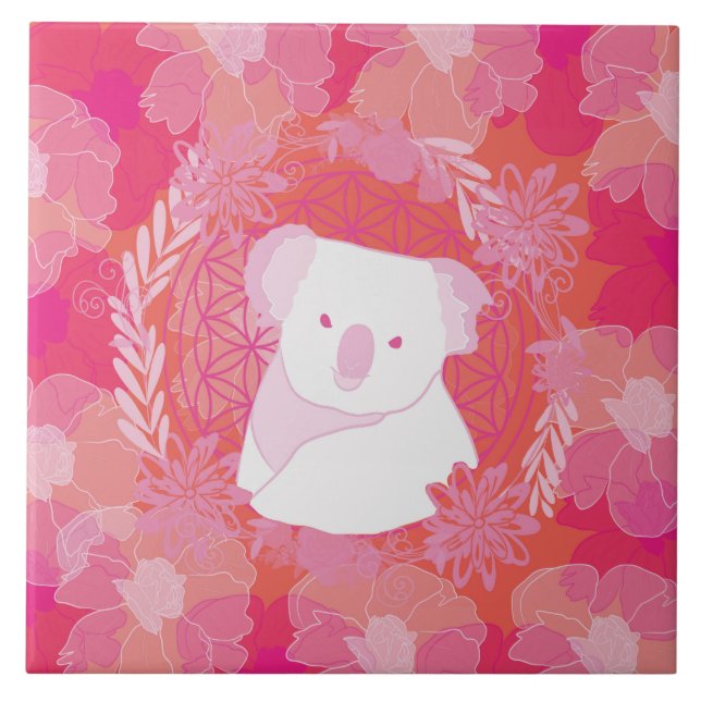 Koala Flower i livet Kakelplatta (Framsidan)
