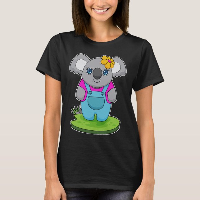 Koala Flower T Shirt (Framsida)