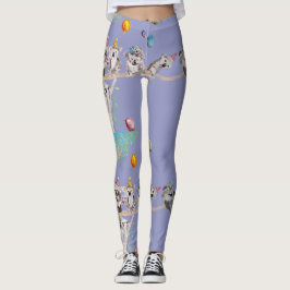Koala Födelsedagsfest koalas Lila Leggings
