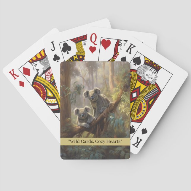 Koala Forest Dreams, anpassningsbar Casinokort (Baksidan)