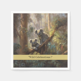 Koala Forest Dreams, anpassningsbar Pappersservett