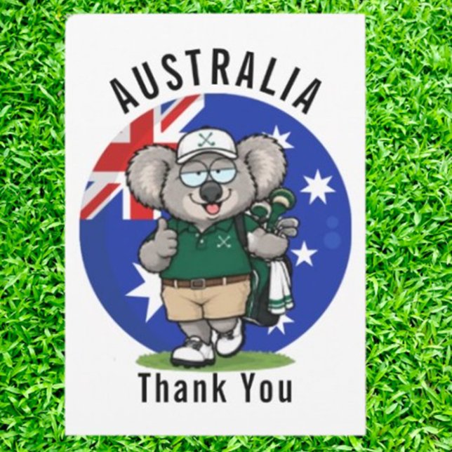 Koala golfare tack kort (Skapare uppladdad)