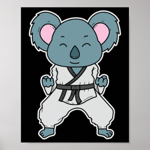 Koala gör karate  poster