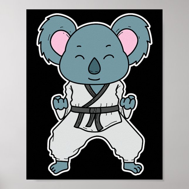 Koala gör karate  poster (Framsidan)