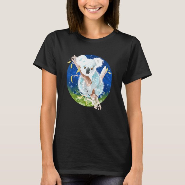 Koala Grafisk Koala Kvinnor T Shirt (Framsida)