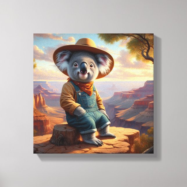 Koala Grand Canyon Canvastryck (Framsida)