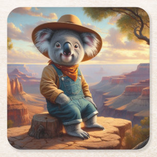 Koala Grand Canyon Underlägg Papper Kvadrat