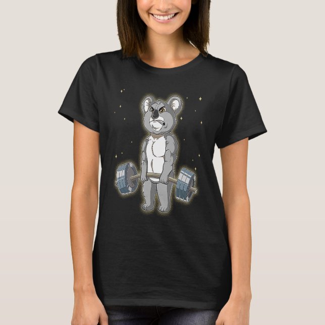 Koala Gym Weight Training Deadlift T Shirt (Framsida)