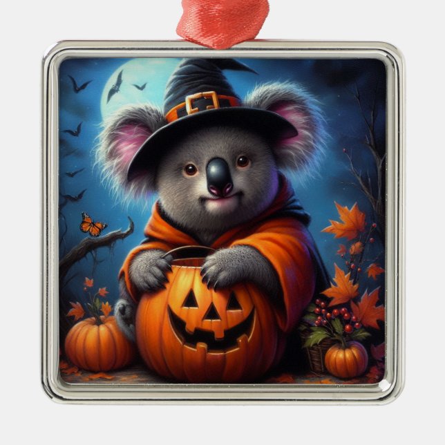 Koala Halloween Costume Julgransprydnad Metall (Framsidan)