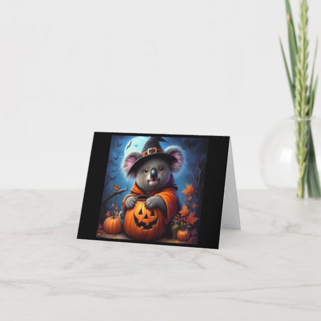 Koala Halloween Costume Kort (Framsida)
