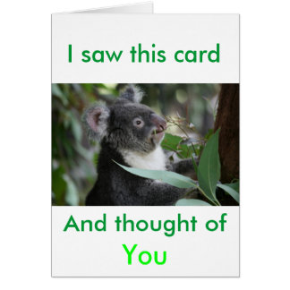 Koala Hälsningskort