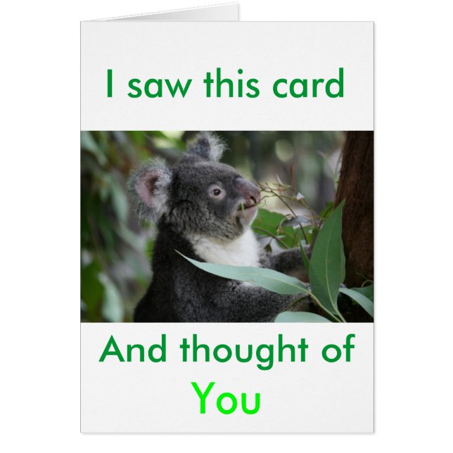 Koala Hälsningskort (Framsidan)