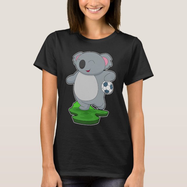 Koala Handball-spelare Handball T Shirt (Framsida)