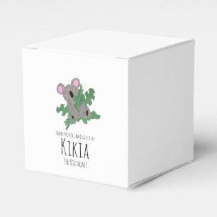 Koala Handritad Djur Grön Födelsedagsfest Presentaskar