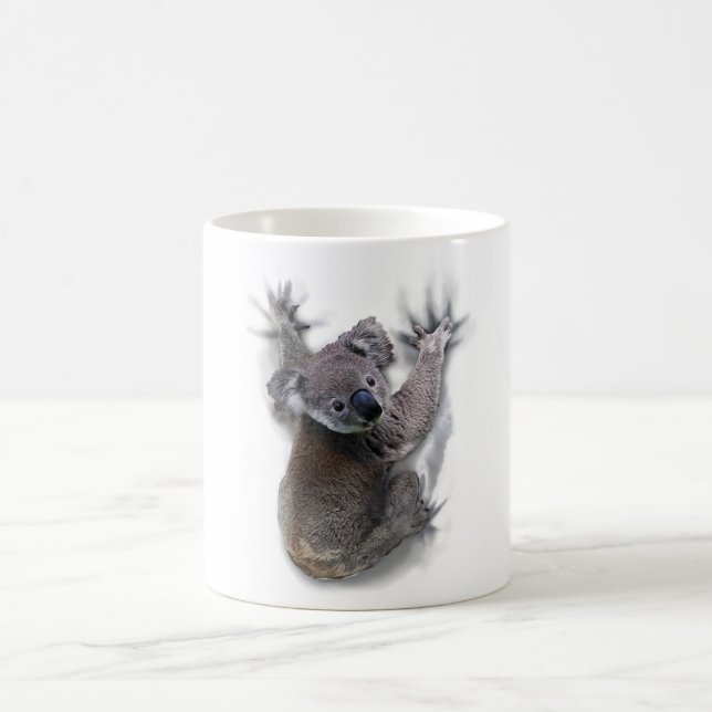 Koala hängde på ryggmärgsburken Australien Animal Kaffemugg (Center)