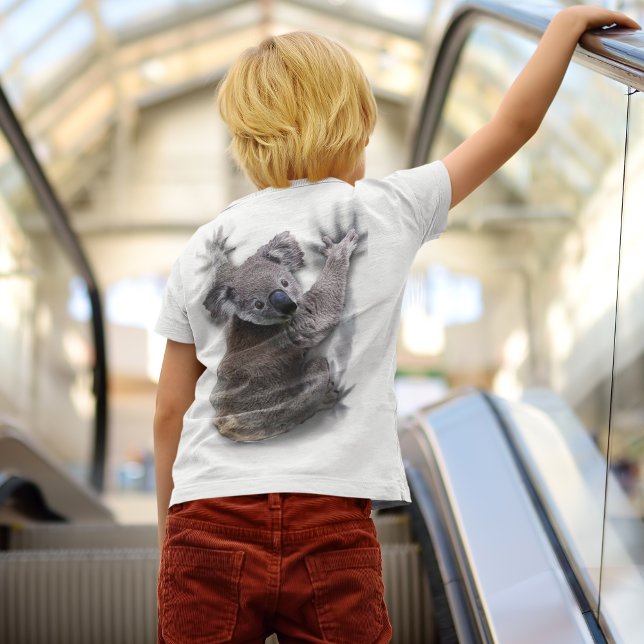 Koala hängde på ryggmärgsburken Australien Animal T Shirt (Skapare uppladdad)
