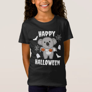 Koala Happy halloween Pumpkin Fladdermus Costume T Shirt