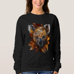 Koala Höstlöv Färgrik Konst  Djur Koal T Shirt